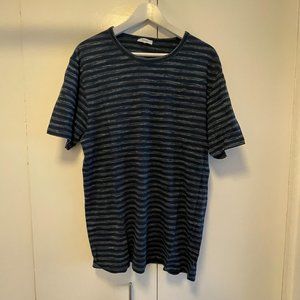 Reiss Men's Blue Striped T-shirt XL